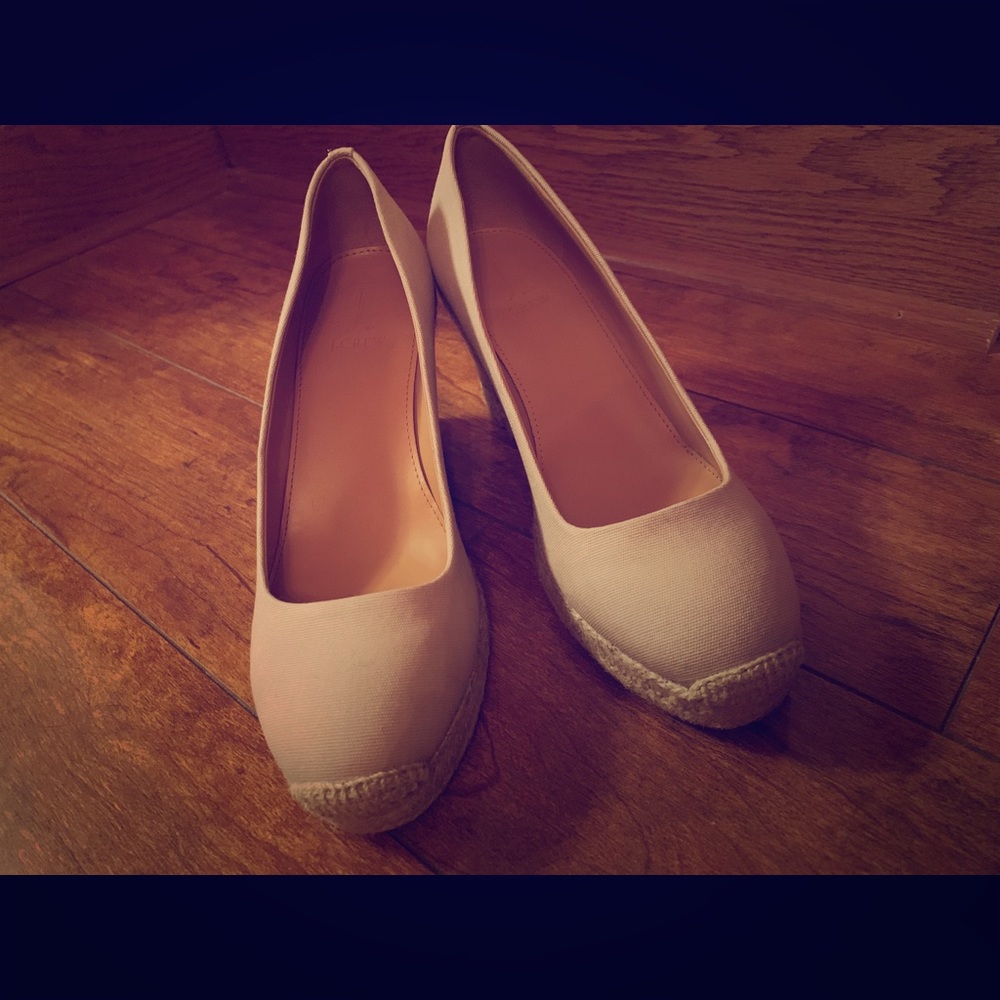 J. By J Crew canvas espadrille wedges